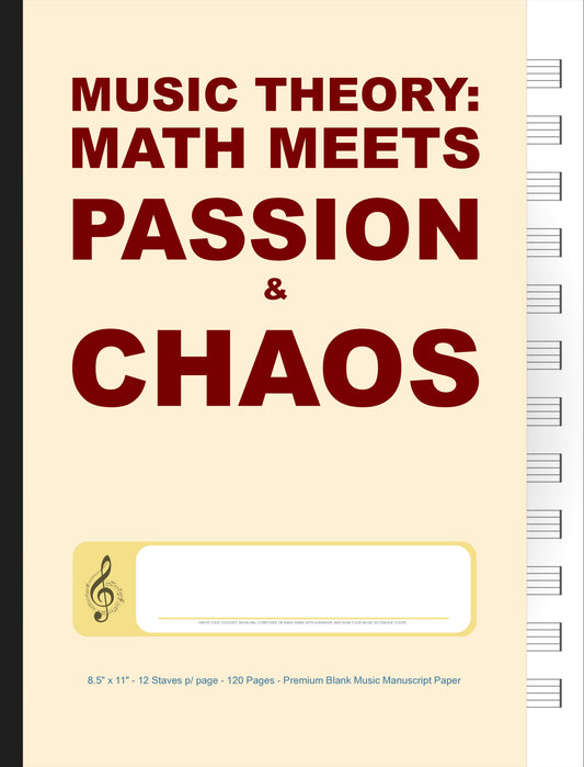 Math Meets Passion & Chaos - Caderno de Música Divertido